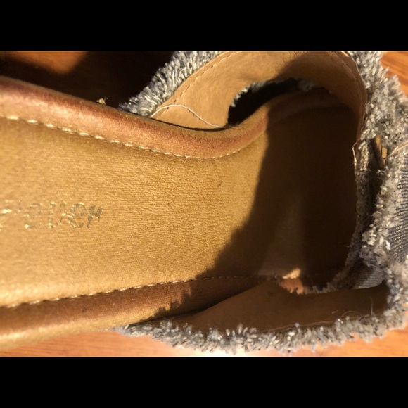 FOREVER THRILL platform denim heeled sandals - Picture 8 of 15